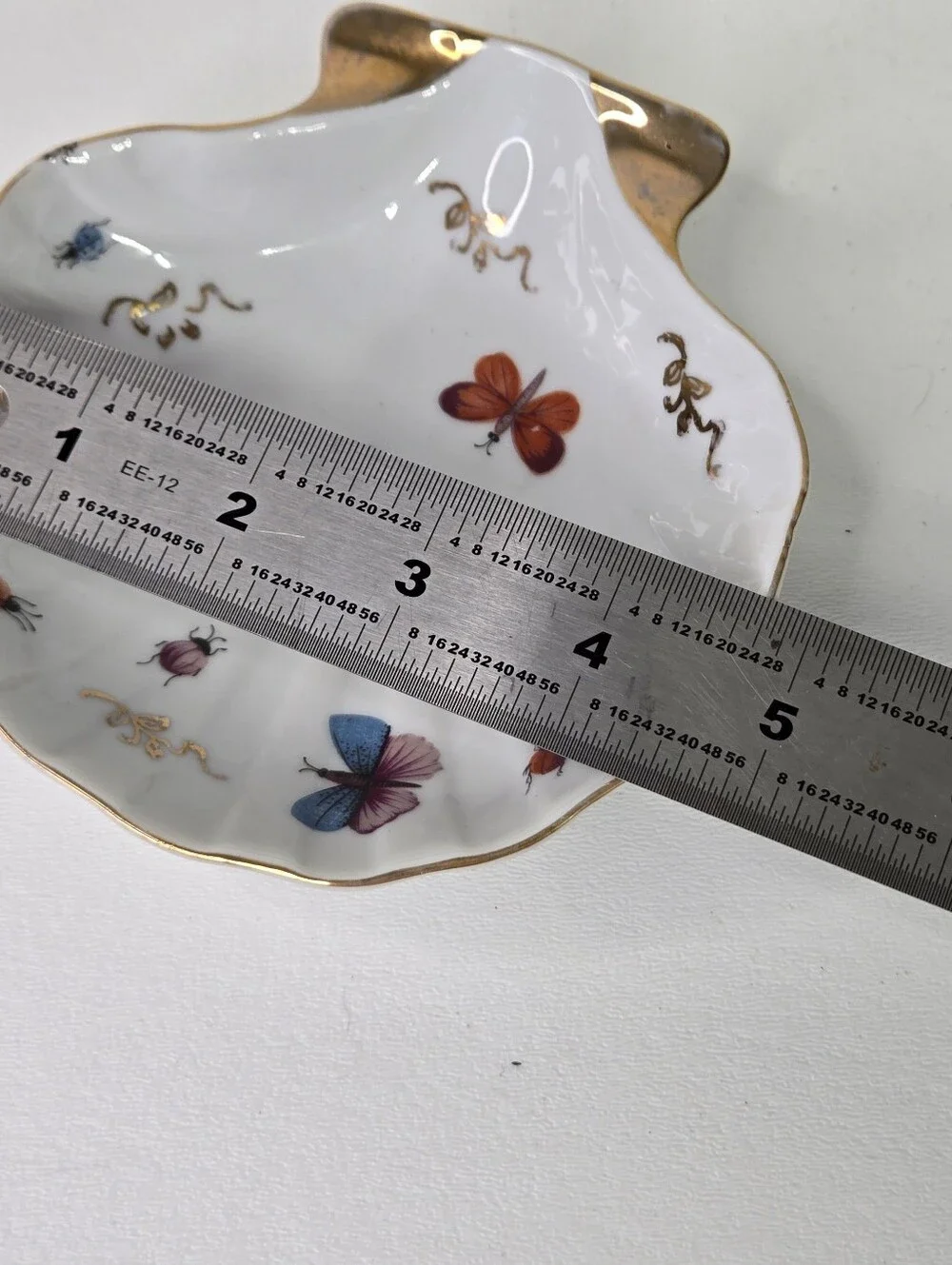 VTG Ardalt Porcelain Gold Trim Insects Bugs Japan Hand Painted Trinket‎ Dish